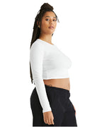 🌸BELLA + CANVAS Ladies' Micro Ribbed Long Sleeve Baby Tee Effortless Branding