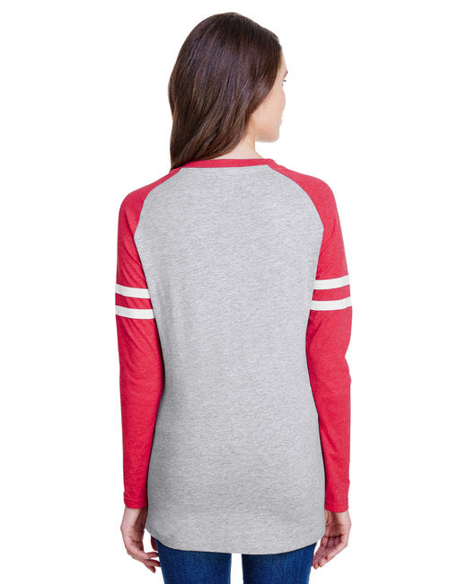 🏈LAT Ladies' Gameday Mash-Up Long Sleeve Fine Jersey T-Shirt