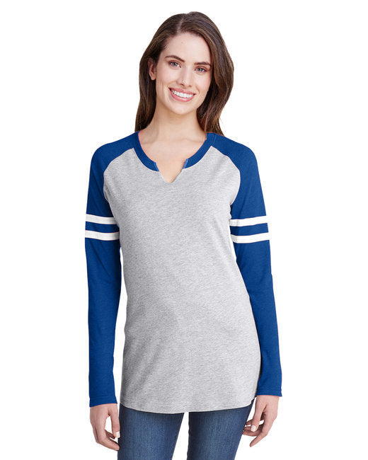 🏈LAT Ladies' Gameday Mash-Up Long Sleeve Fine Jersey T-Shirt