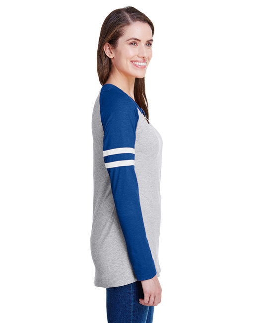 🏈LAT Ladies' Gameday Mash-Up Long Sleeve Fine Jersey T-Shirt