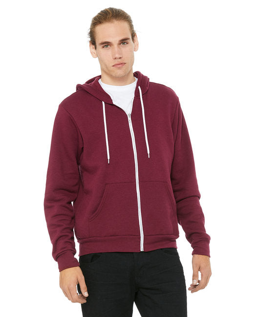 🌸BELLA + CANVAS Unisex Sponge Fleece Full-Zip Hooded Sweatshirt