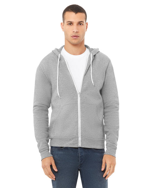 🌸BELLA + CANVAS Unisex Sponge Fleece Full-Zip Hooded Sweatshirt