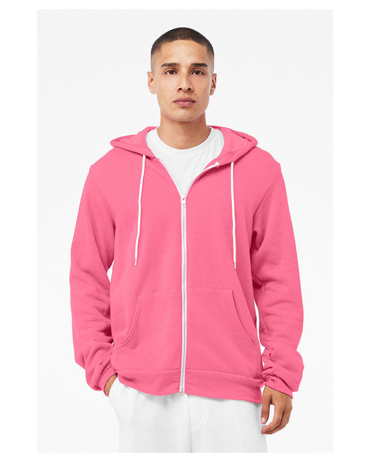 🌸BELLA + CANVAS Unisex Sponge Fleece Full-Zip Hooded Sweatshirt