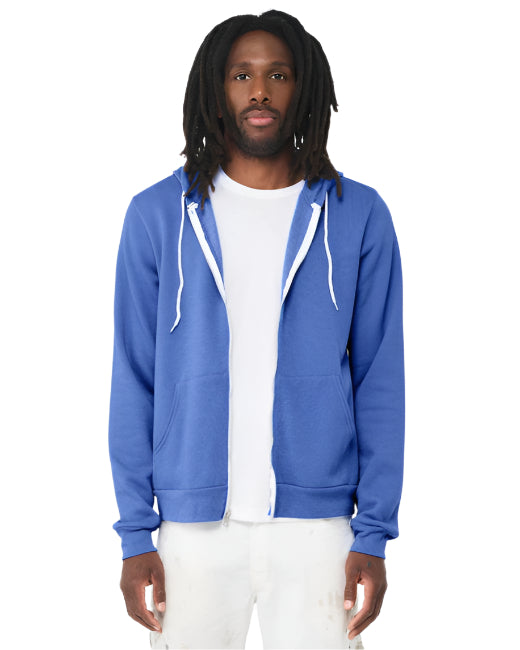 🌸BELLA + CANVAS Unisex Sponge Fleece Full-Zip Hooded Sweatshirt www.ebfakestore.com