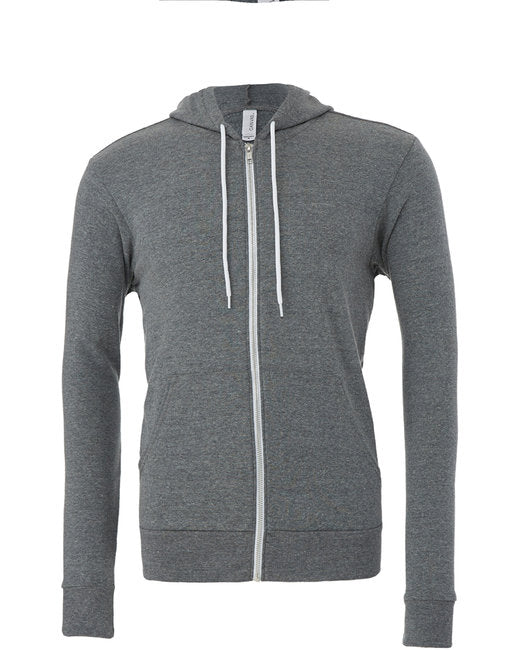 🌸BELLA + CANVAS Unisex Sponge Fleece Full-Zip Hooded Sweatshirt www.ebfakestore.com