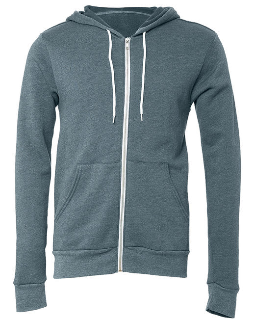 🌸BELLA + CANVAS Unisex Sponge Fleece Full-Zip Hooded Sweatshirt www.ebfakestore.com
