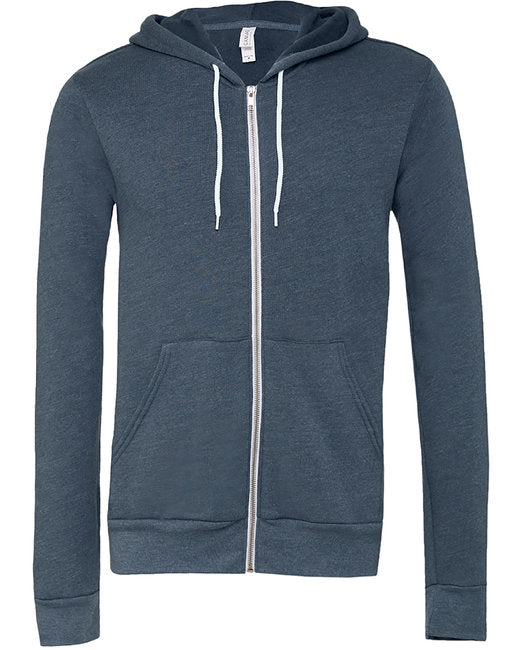 🌸BELLA + CANVAS Unisex Sponge Fleece Full-Zip Hooded Sweatshirt www.ebfakestore.com