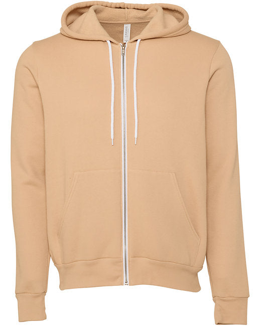 🌸BELLA + CANVAS Unisex Sponge Fleece Full-Zip Hooded Sweatshirt