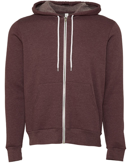 🌸BELLA + CANVAS Unisex Sponge Fleece Full-Zip Hooded Sweatshirt www.ebfakestore.com
