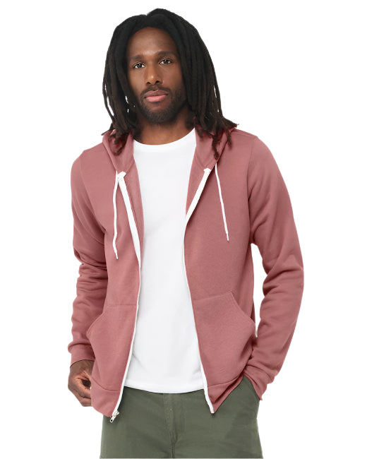 🌸BELLA + CANVAS Unisex Sponge Fleece Full-Zip Hooded Sweatshirt www.ebfakestore.com