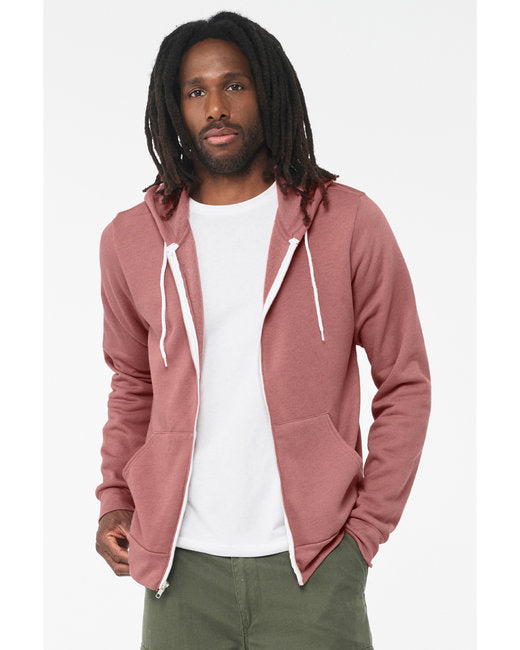 🌸BELLA + CANVAS Unisex Sponge Fleece Full-Zip Hooded Sweatshirt