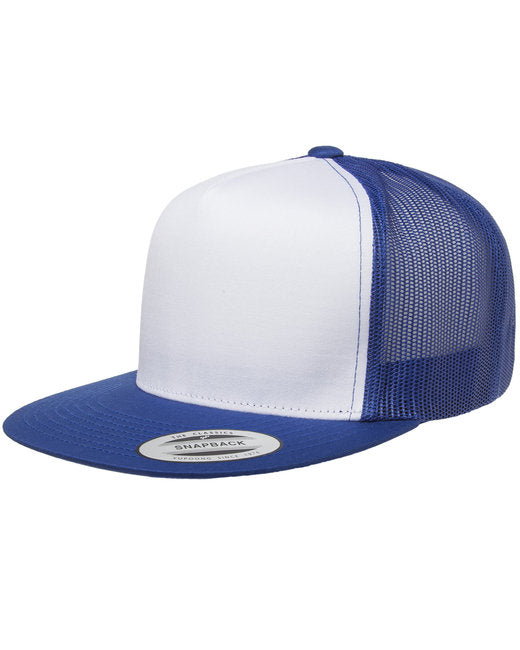 👒Yupoong Adult Classic Trucker with White Front Panel Cap