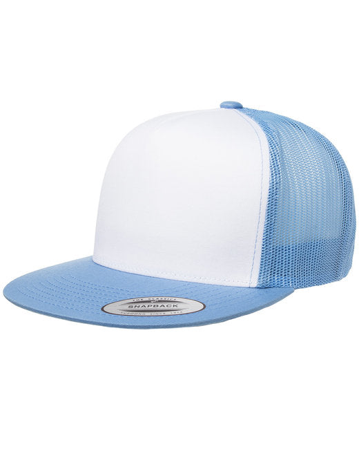 👒Yupoong Adult Classic Trucker with White Front Panel Cap