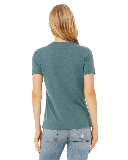 🌸BELLA + CANVAS Ladies' Relaxed Heather CVC Short-Sleeve T-Shirt