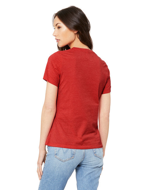 🌸BELLA + CANVAS Ladies' Relaxed Heather CVC Short-Sleeve T-Shirt