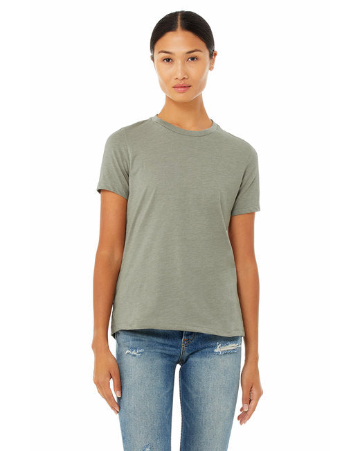 🌸BELLA + CANVAS Ladies' Relaxed Heather CVC Short-Sleeve T-Shirt