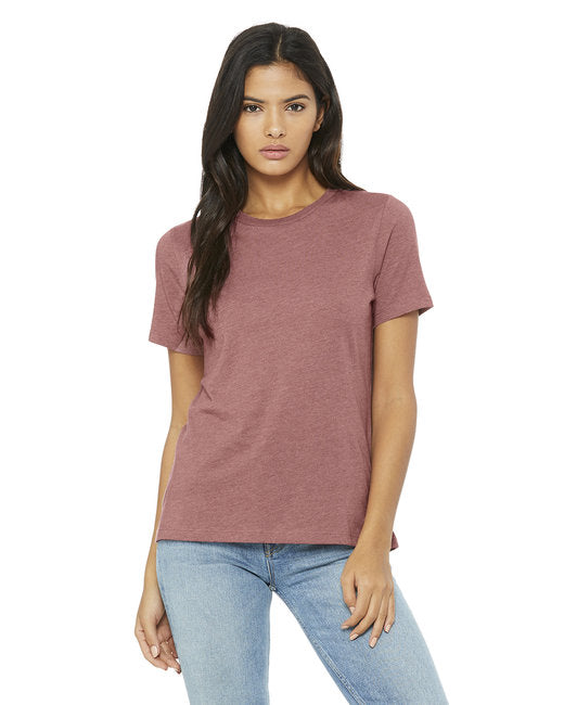 🌸BELLA + CANVAS Ladies' Relaxed Heather CVC Short-Sleeve T-Shirt