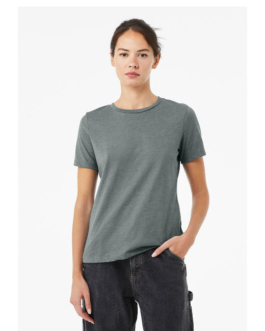 🌸BELLA + CANVAS Ladies' Relaxed Heather CVC Short-Sleeve T-Shirt