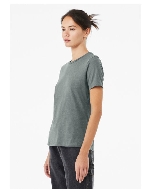 🌸BELLA + CANVAS Ladies' Relaxed Heather CVC Short-Sleeve T-Shirt