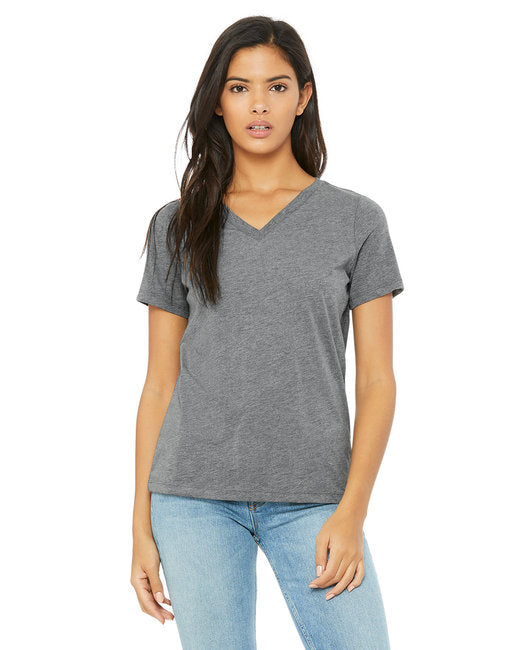 🌸BELLA + CANVAS Ladies' Relaxed Triblend V-Neck T-Shirt