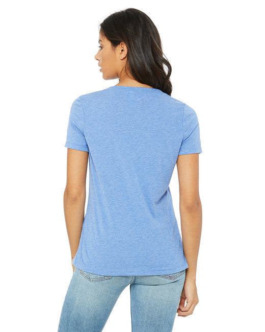 🌸BELLA + CANVAS Ladies' Relaxed Triblend V-Neck T-Shirt