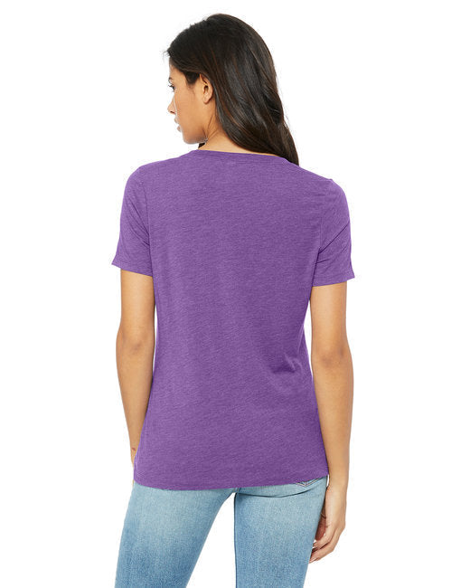 🌸BELLA + CANVAS Ladies' Relaxed Triblend V-Neck T-Shirt