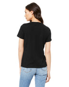🌸BELLA + CANVAS Ladies' Relaxed Triblend V-Neck T-Shirt The Branded Salon