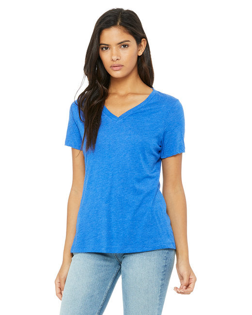 🌸BELLA + CANVAS Ladies' Relaxed Triblend V-Neck T-Shirt