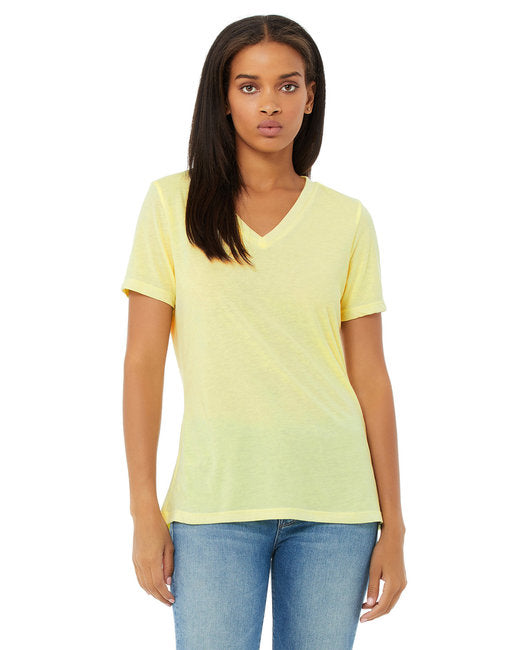 🌸BELLA + CANVAS Ladies' Relaxed Triblend V-Neck T-Shirt