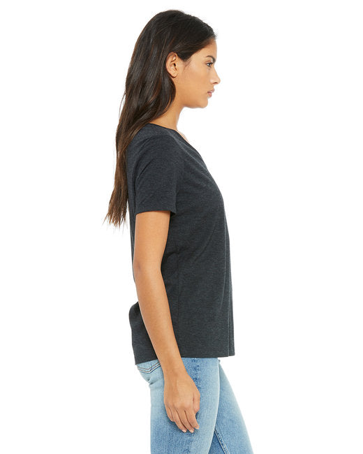 🌸BELLA + CANVAS Ladies' Relaxed Triblend V-Neck T-Shirt