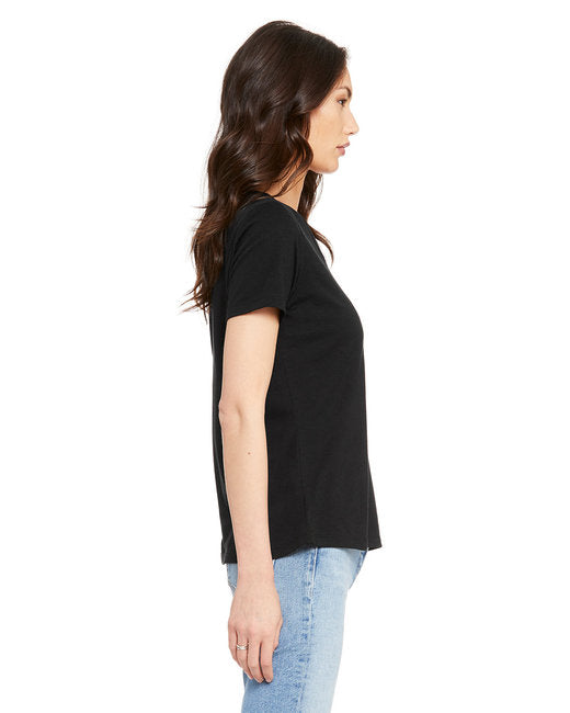 🌸BELLA + CANVAS Ladies' Relaxed Triblend V-Neck T-Shirt The Branded Salon
