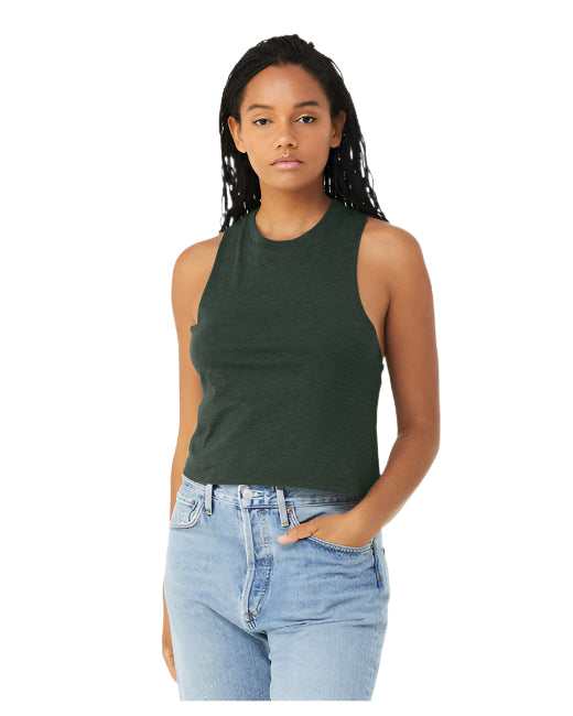 🌸BELLA + CANVAS Ladies' Racerback Cropped Tank www.ebfakestore.com
