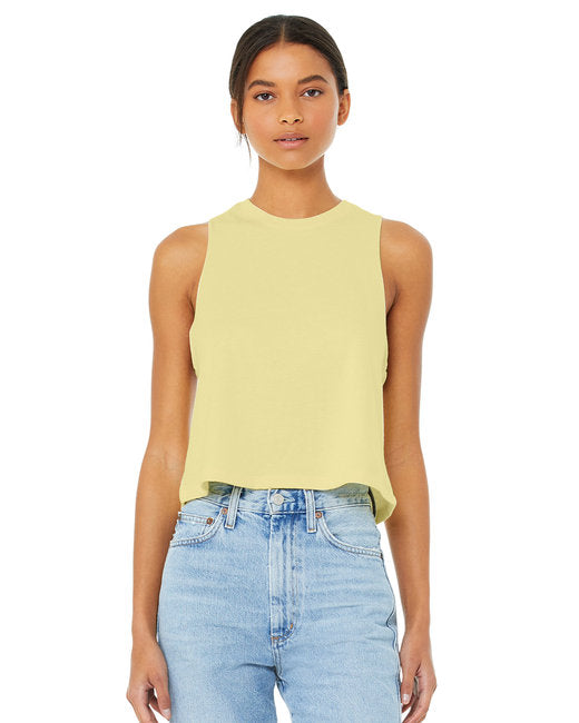 🌸BELLA + CANVAS Ladies' Racerback Cropped Tank www.ebfakestore.com