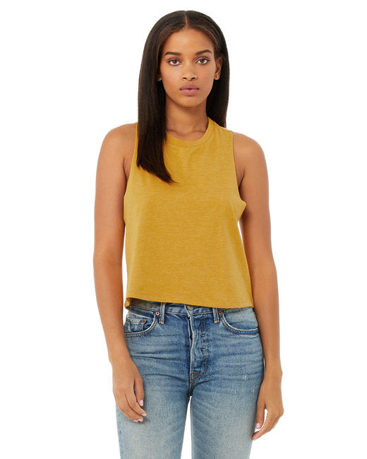 🌸BELLA + CANVAS Ladies' Racerback Cropped Tank www.ebfakestore.com