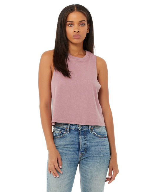 🌸BELLA + CANVAS Ladies' Racerback Cropped Tank www.ebfakestore.com