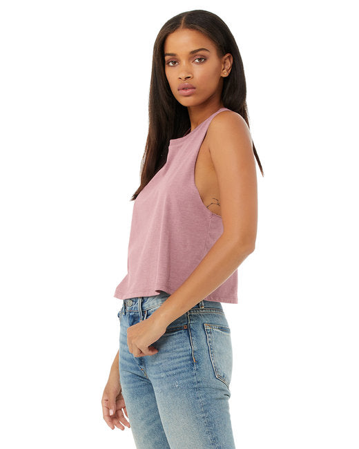 🌸BELLA + CANVAS Ladies' Racerback Cropped Tank www.ebfakestore.com