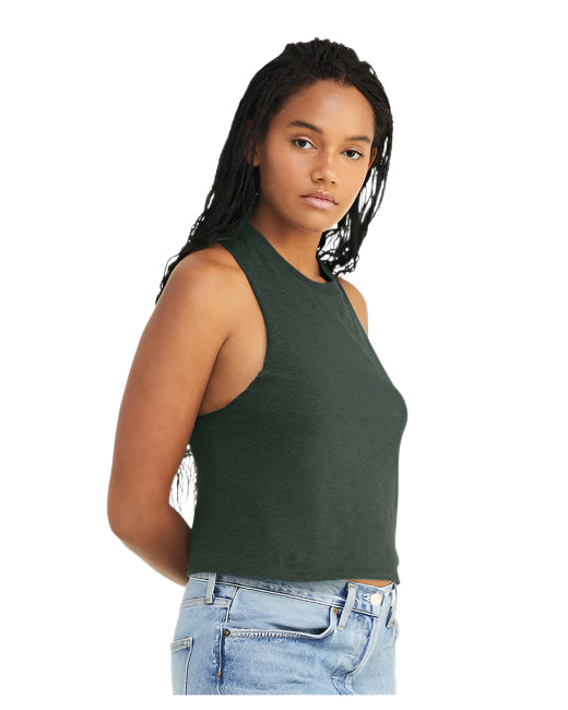 🌸BELLA + CANVAS Ladies' Racerback Cropped Tank www.ebfakestore.com