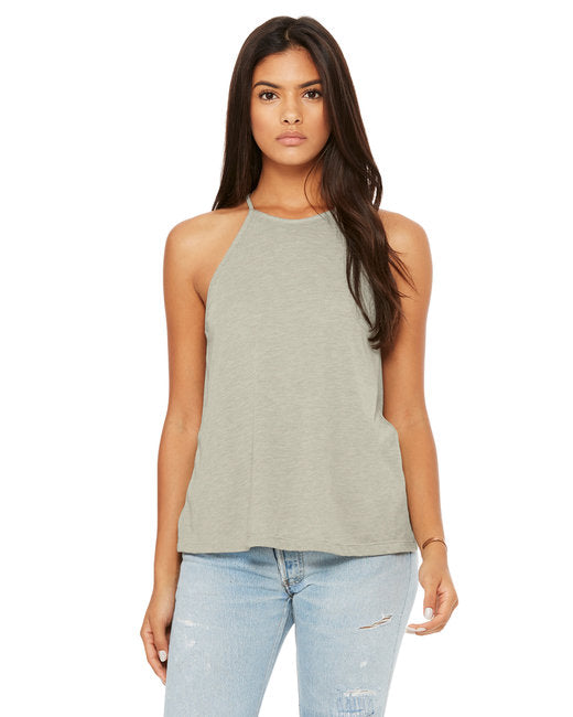 🌸BELLA + CANVAS Ladies' Flowy High Neck Tank Effortless Branding
