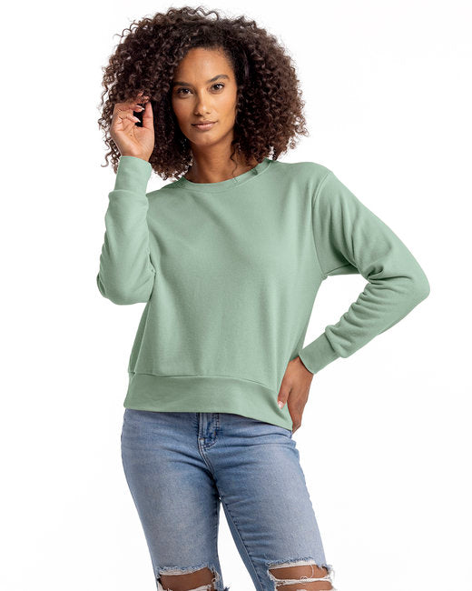 🔝Next Level Ladies' Laguna Sueded Sweatshirt