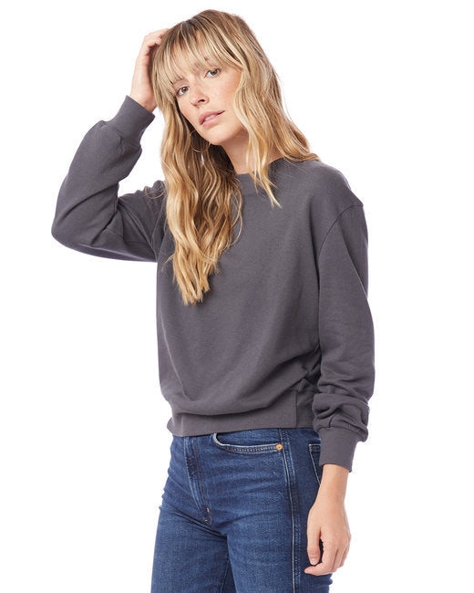 🖤Alternative Ladies' Washed Terry Throwback Pullover Sweatshirt