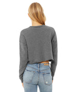 🌸BELLA + CANVAS Ladies' Cropped Fleece Crew Effortless Branding