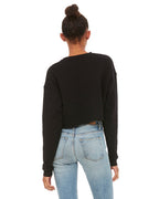 🌸BELLA + CANVAS Ladies' Cropped Fleece Crew Effortless Branding