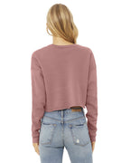 🌸BELLA + CANVAS Ladies' Cropped Fleece Crew Effortless Branding