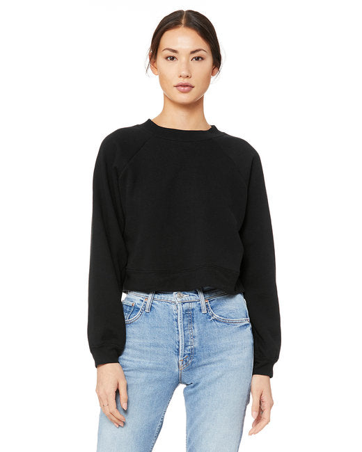 🌸BELLA + CANVAS Ladies' Raglan Pullover Fleece Effortless Branding
