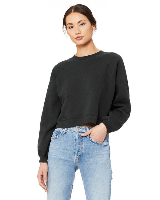 🌸BELLA + CANVAS Ladies' Raglan Pullover Fleece Effortless Branding