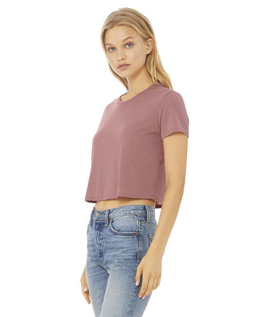 🌸BELLA + CANVAS Ladies' Flowy Cropped T-Shirt