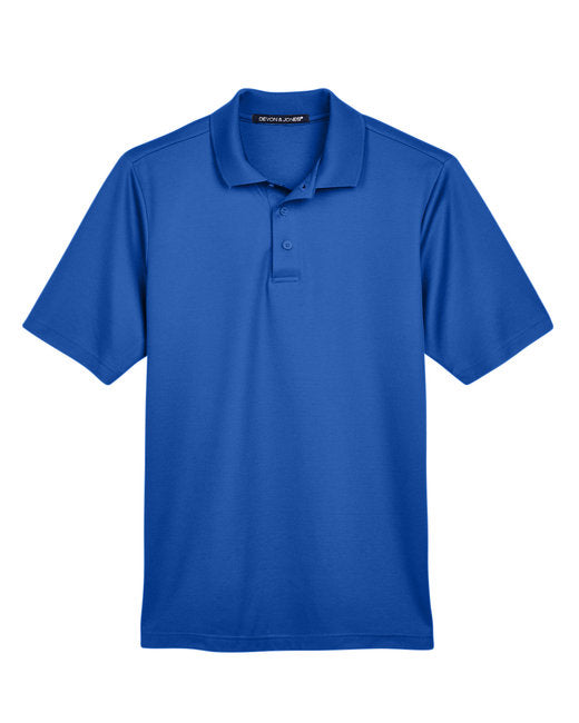 👑Devon & Jones CrownLux Performance® Men's Plaited Polo