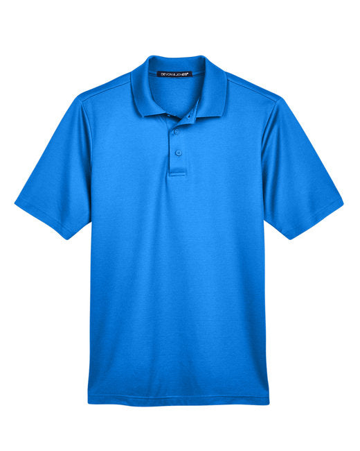 👑Devon & Jones CrownLux Performance® Men's Plaited Polo