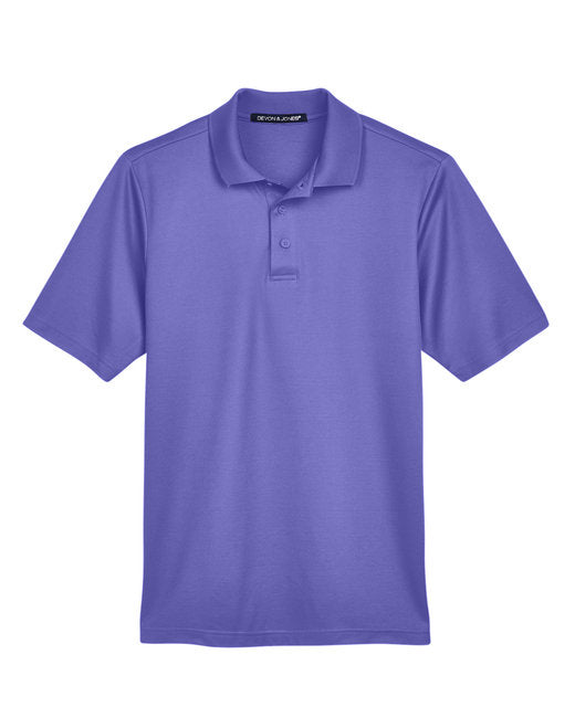 👑Devon & Jones CrownLux Performance® Men's Plaited Polo