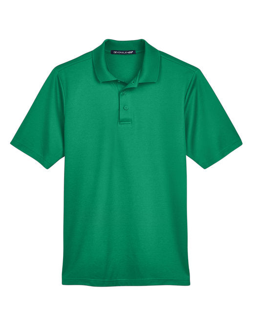 👑Devon & Jones CrownLux Performance® Men's Plaited Polo